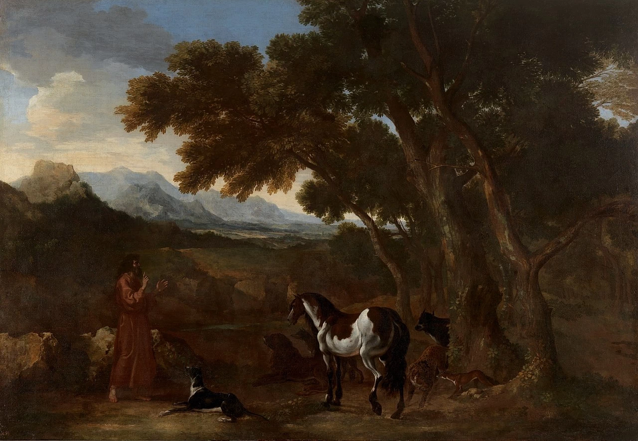 Paesaggio con eremita che predica agli animali - Museo del Prado, Madrid